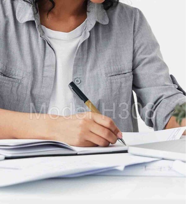 Wooden Ball Pen With Metal Clip - Image 5