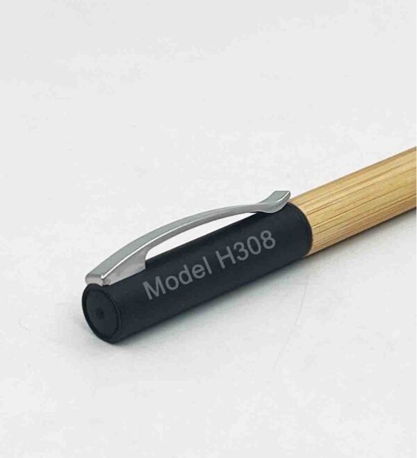 Wooden Ball Pen With Metal Clip - Image 3