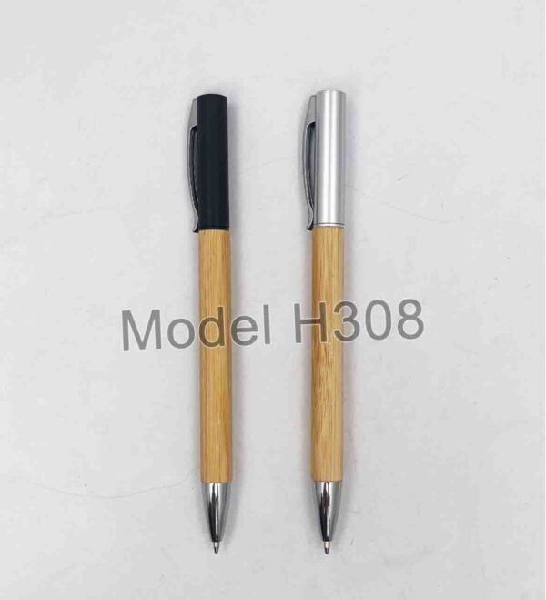 Wooden Ball Pen With Metal Clip - Image 2