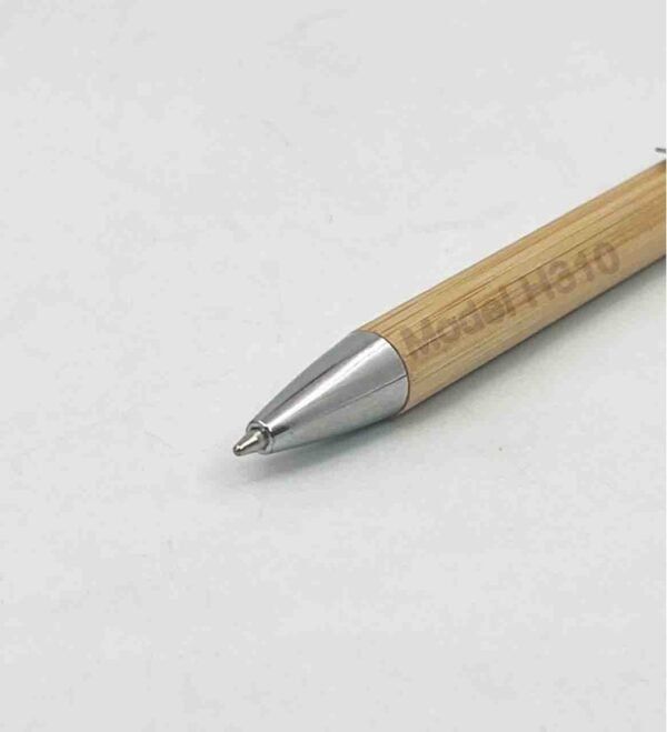 Wooden Ball Pen With Metal Clip - Image 3