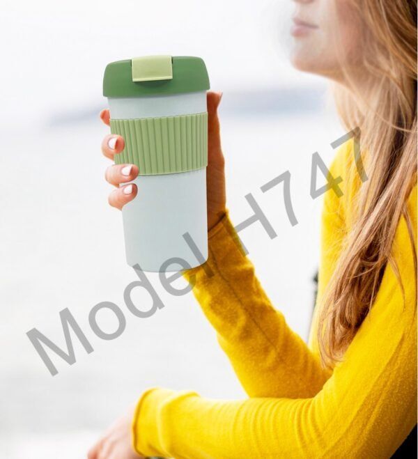 Travel Vacuum Mug with Rubber Grip - Image 2