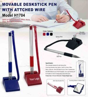 Movable Deskstick Pen With Wire