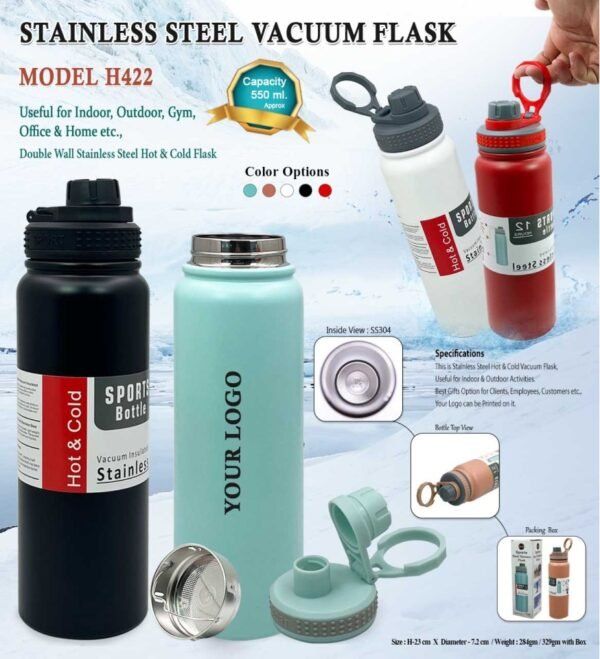 Stainless Steel Sport Vacuum Flask 550 ml