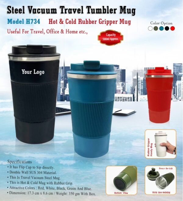 Steel Vacuum Travel Tumbler Mug