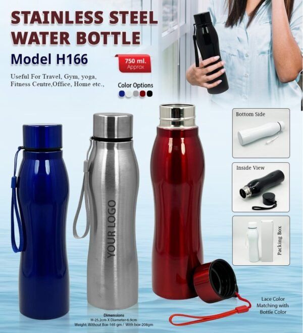 Steel Water Bottle 1 Ltr.