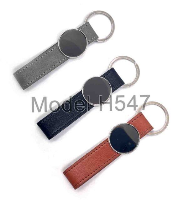 Metal Keychain With PU Belt - Image 2