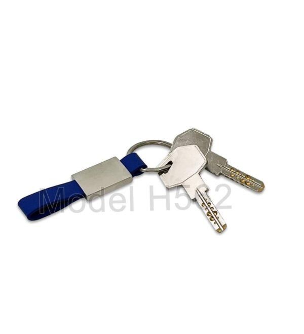 Metal Keychain With PU Belt - Image 2