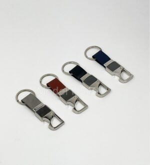 Metal Hook Keychain With Opener
