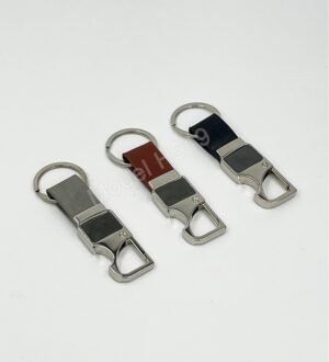 Metal Hook Keychain With Opener