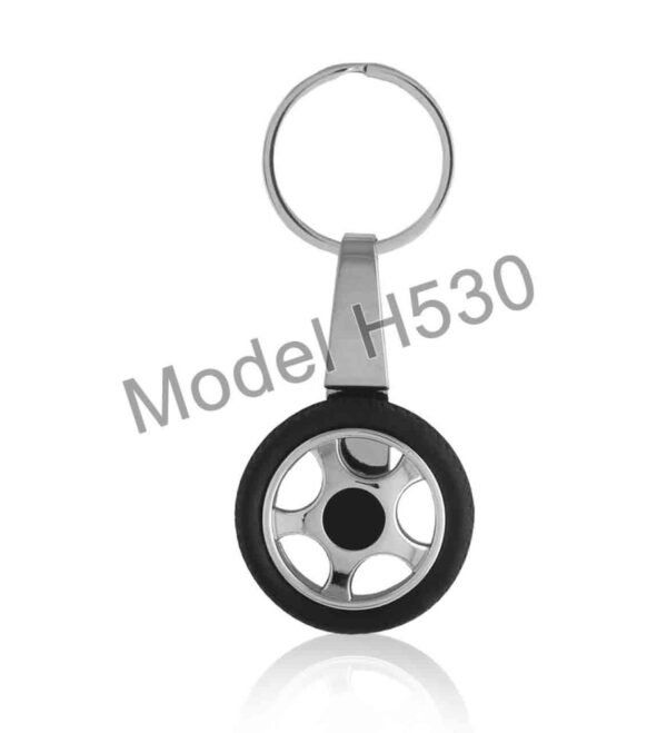 Tyre Shape Metal Keychain - Image 3