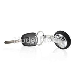 Tyre Shape Metal Keychain