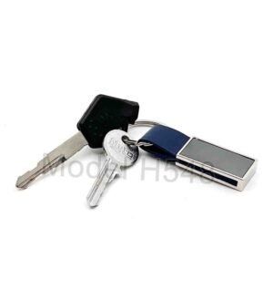Metal Keychain with PU Strap