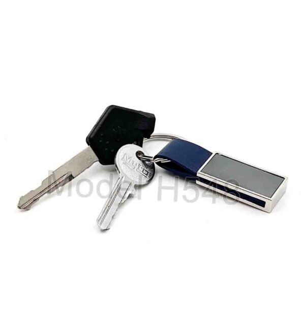 Metal Keychain with PU Strap - Image 2