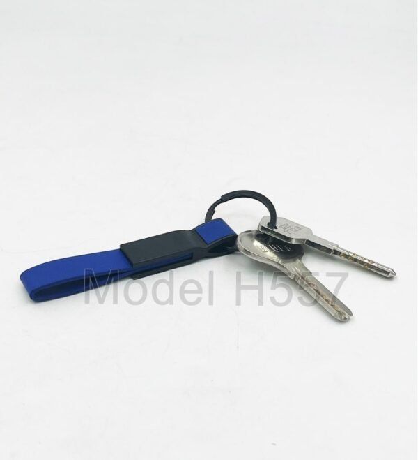 Metal Keychain With PU Belt - Image 2