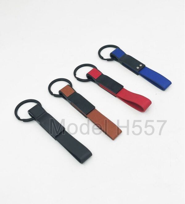Metal Keychain With PU Belt - Image 4