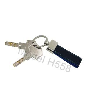 Metal Keychain With PU Belt
