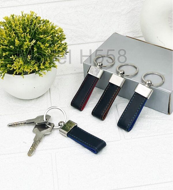 Metal Keychain With PU Belt - Image 4