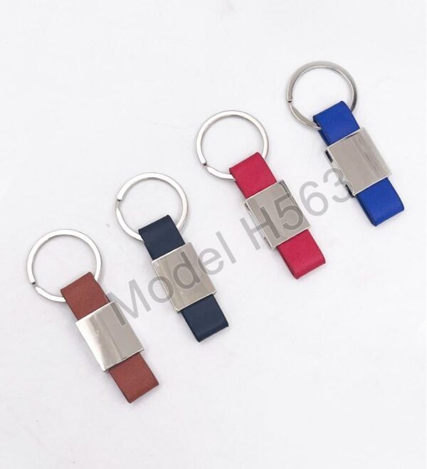 Metal Keychain With PU Strap - Image 5