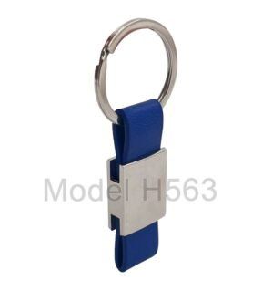 Metal Keychain With PU Strap