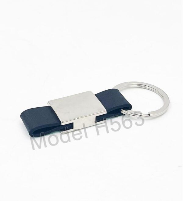 Metal Keychain With PU Strap - Image 2