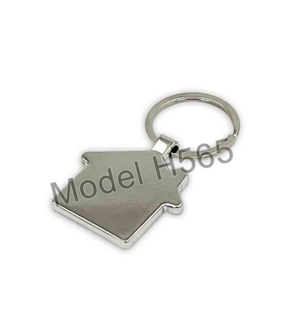Home Shape Wooden Keychain - Image 3