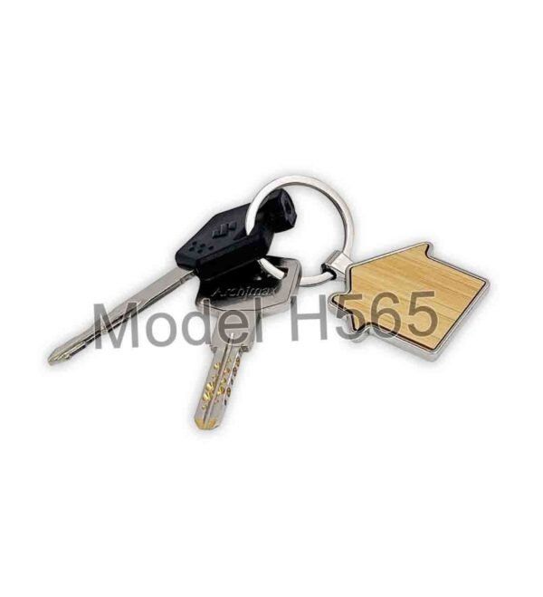 Home Shape Wooden Keychain - Image 4