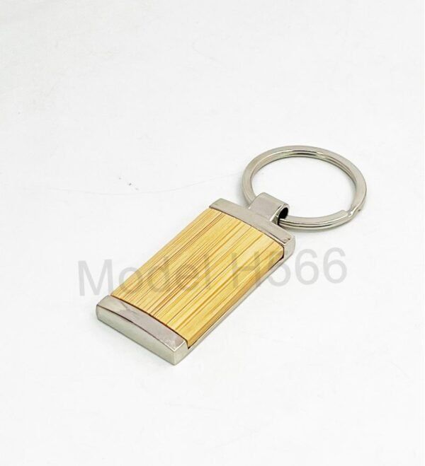 Wooden Metal Keychain - Image 2