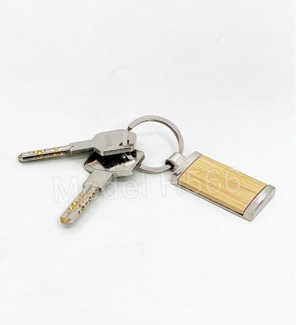 Wooden Metal Keychain - Image 3