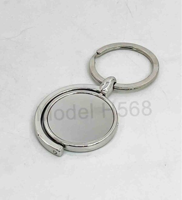 Globe Shape Wooden Keychain - Image 3