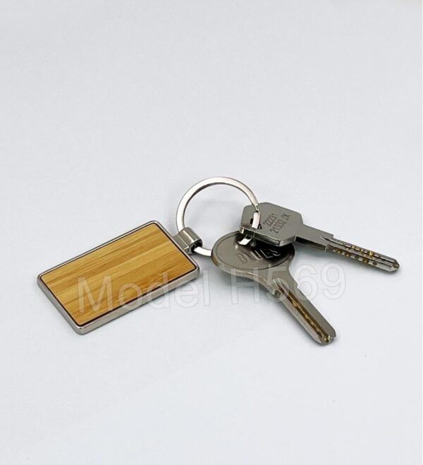 Wooden Metal Keychain - Image 4
