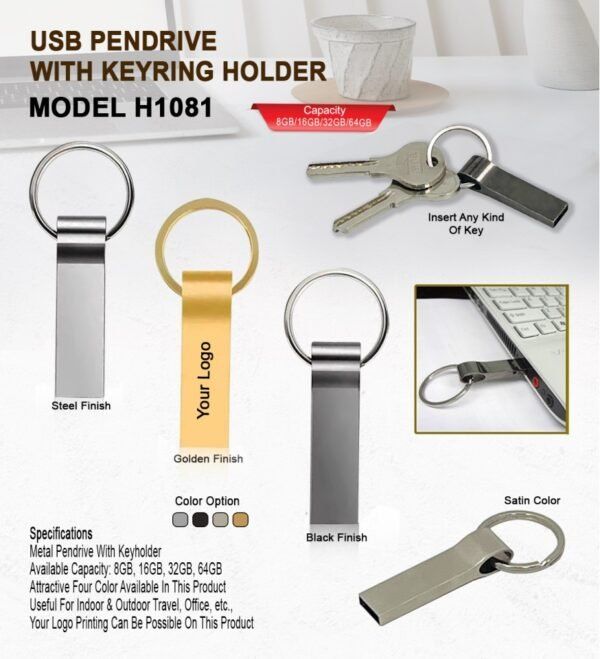USB Pendrive With Keyring