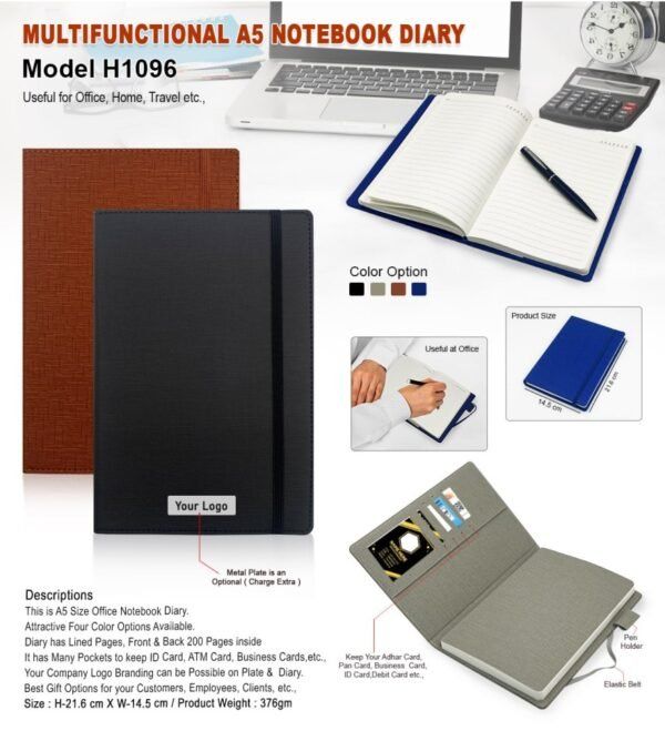 Multifunctional A5 Notebook Diary