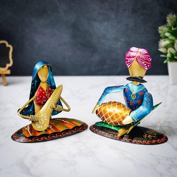 Couple Musician home decor - 150gms Almond - Image 2