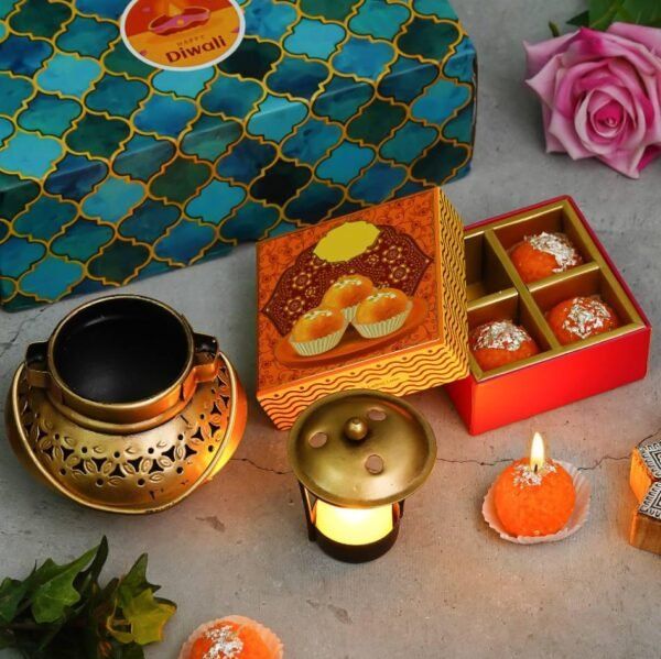 Metal Mini Lantern for home decor (5”) - Image 2