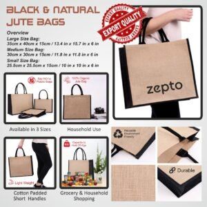 Black & Natural Jute Bags