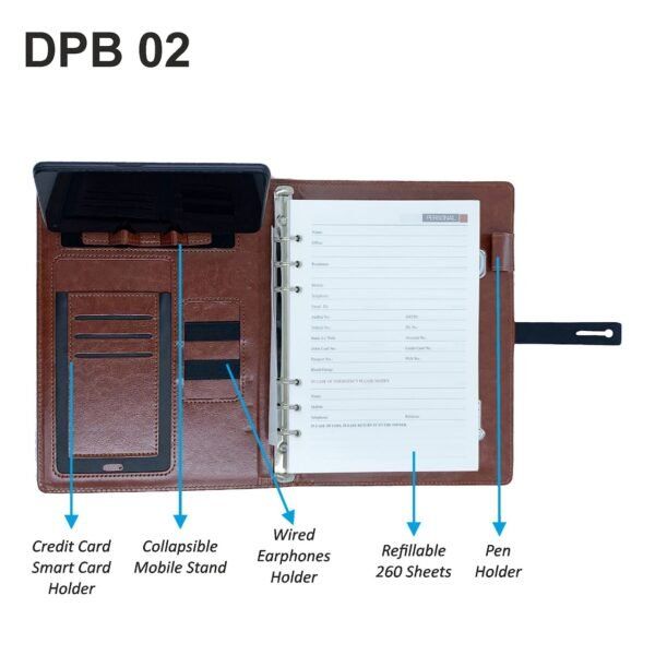 DPB 02: 8,000 mAh Powerbank Diary With Mobile Stand - Image 2