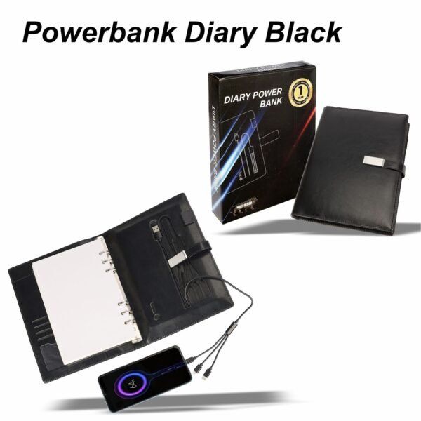 DPB 07: 5000 mAh Powerbank Diary Black