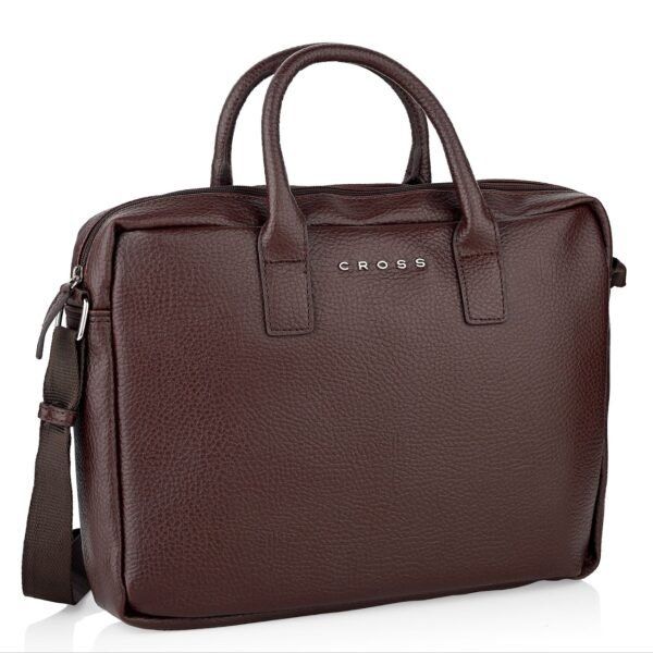 HIGH VOLT 14 BRIEFCASE- Brown
