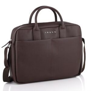 JILOZ PRIME BRIEFCASE BROWN (WITH TROLLEY STRAP)