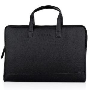 RACIE CR LAPTOP SLEEVE With Luggage Strap & handle – BLACK