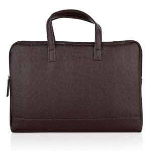 RACIE CR LAPTOP SLEEVE With Luggage Strap & handle – BROWN