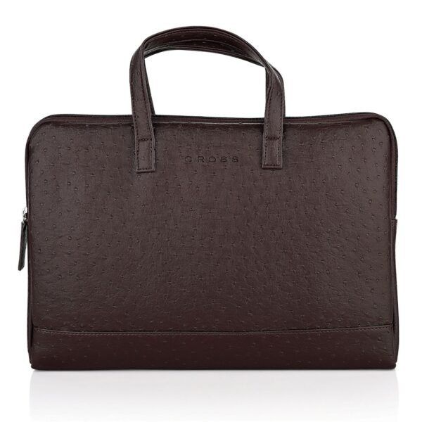 RACIE CR LAPTOP SLEEVE With Luggage Strap & handle - BROWN