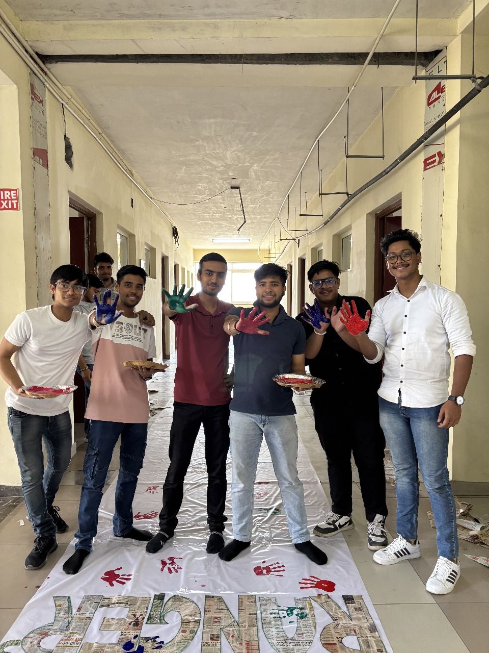 Team presenting their project