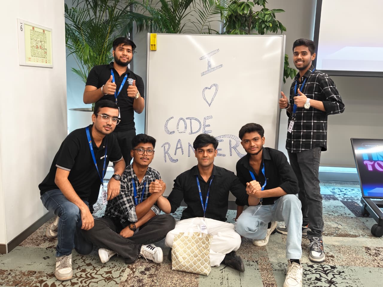 Prize distribution at hackathon