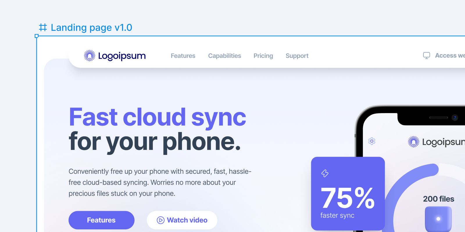 Logo frame/frames inside a frame