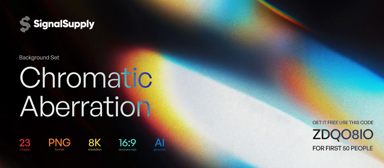 Chromatic Aberration Background Set by SignalSupply