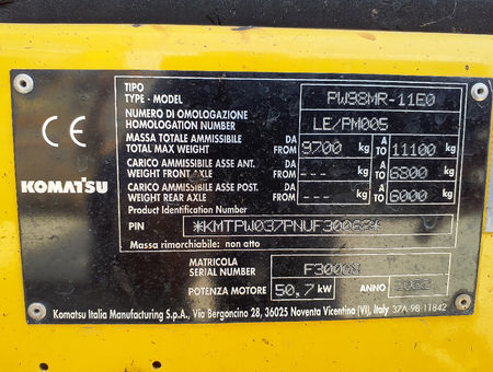 KOMATSU PW98MR-11 - 20075
