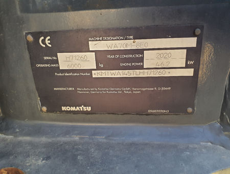 KOMATSU WA70M-8EO - 20500
