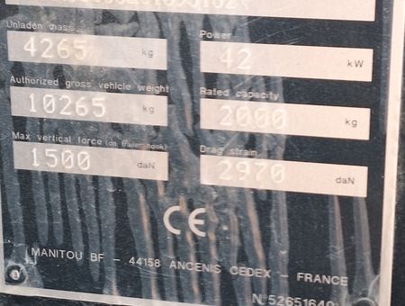 MANITOU MLT 420 H 60K ST5 S1 - 20555