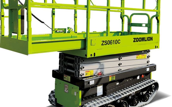 Nacelle ciseaux électrique sur chenilles 8,80m